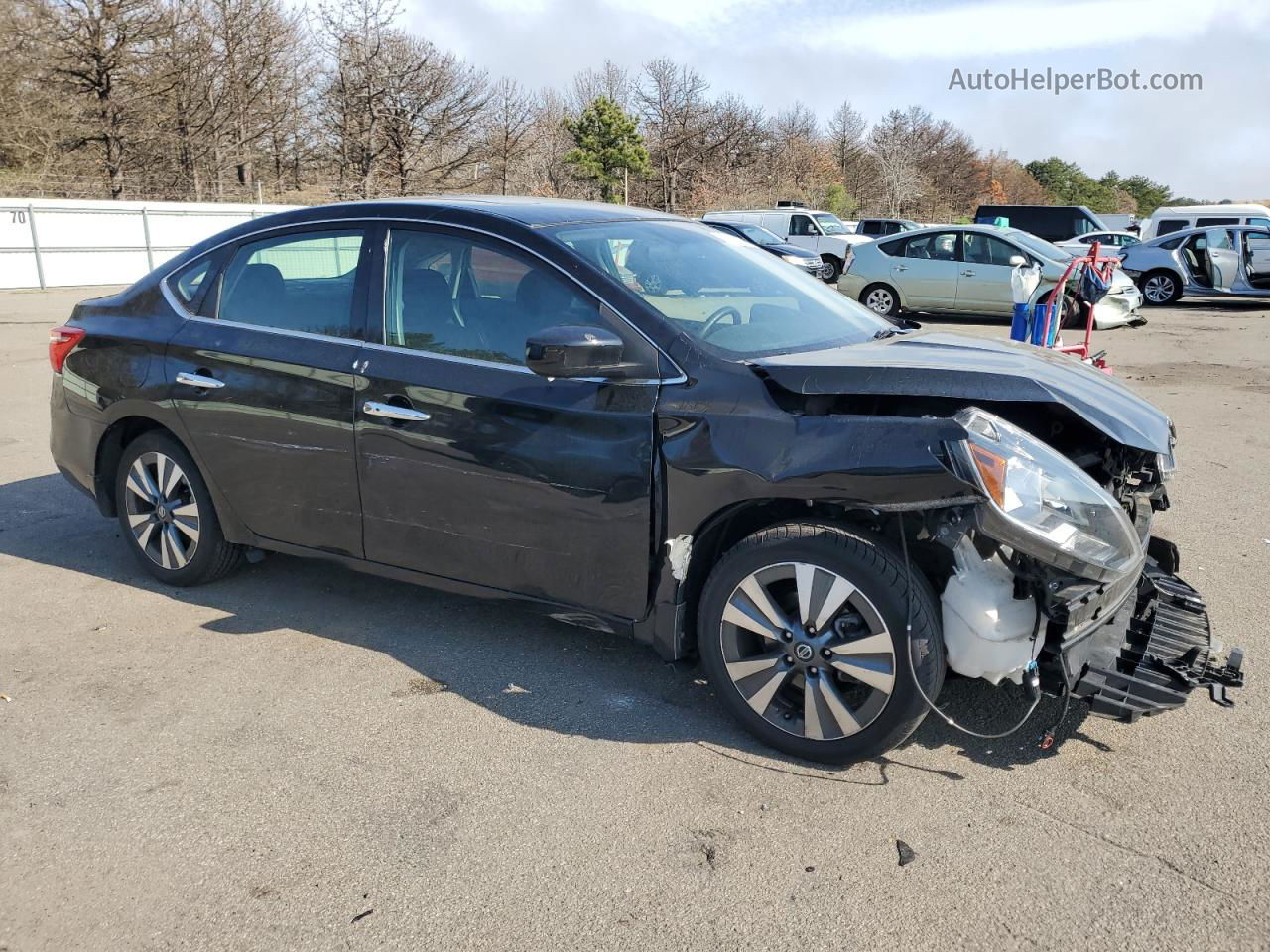 2019 Nissan Sentra S Black vin: 3N1AB7AP5KY452511