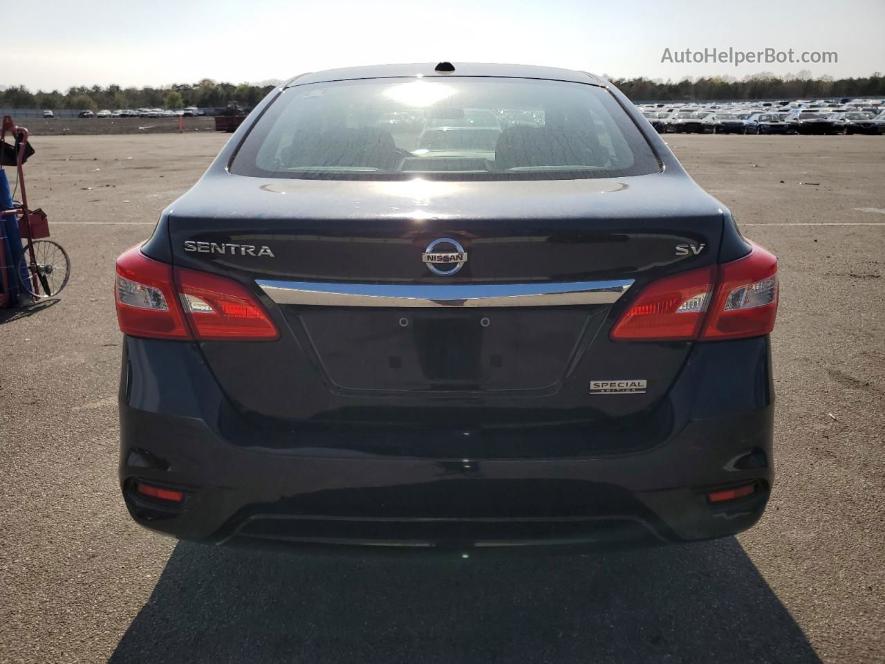 2019 Nissan Sentra S Black vin: 3N1AB7AP5KY452511