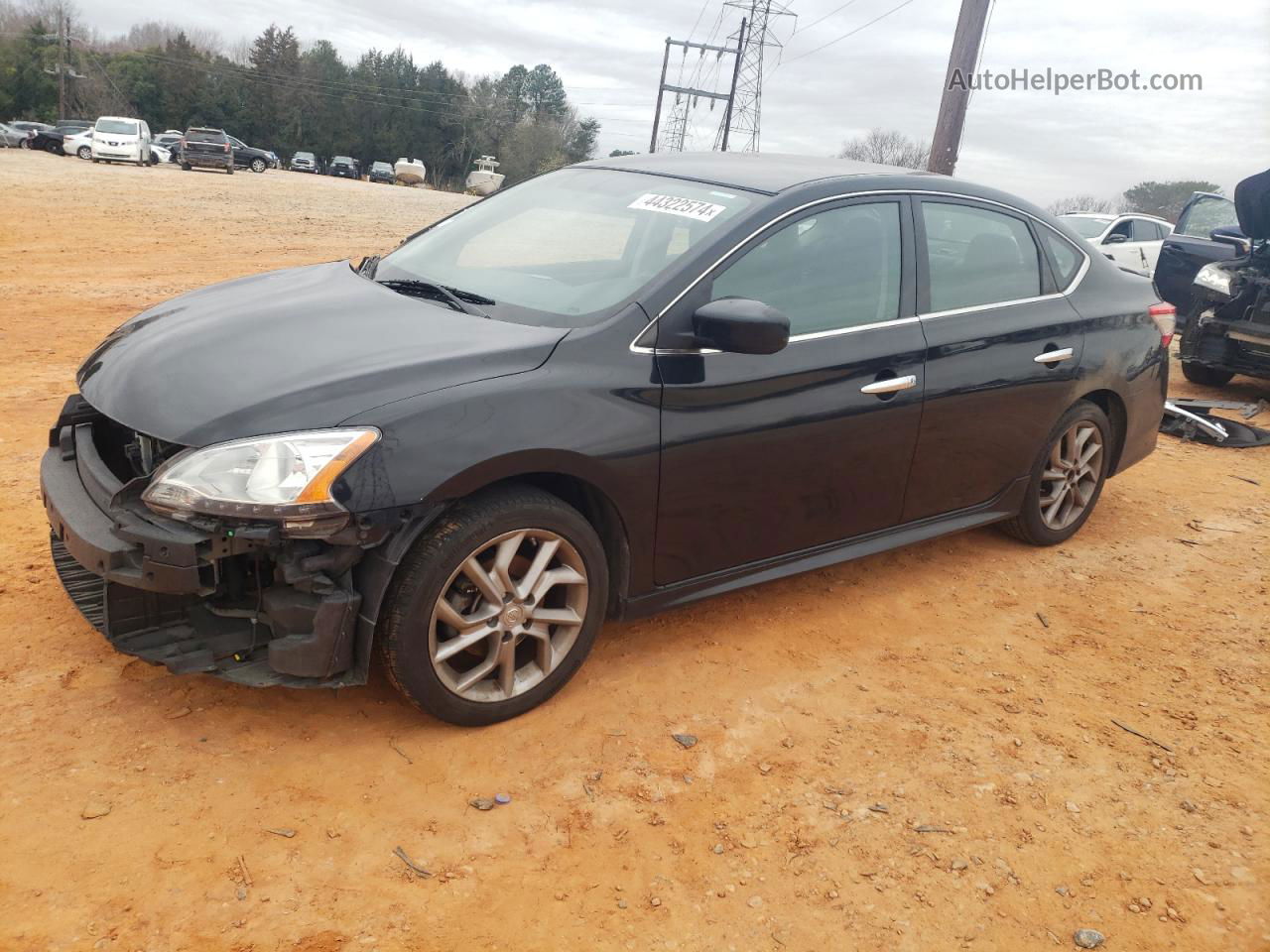 2014 Nissan Sentra S Черный vin: 3N1AB7AP6EL609609