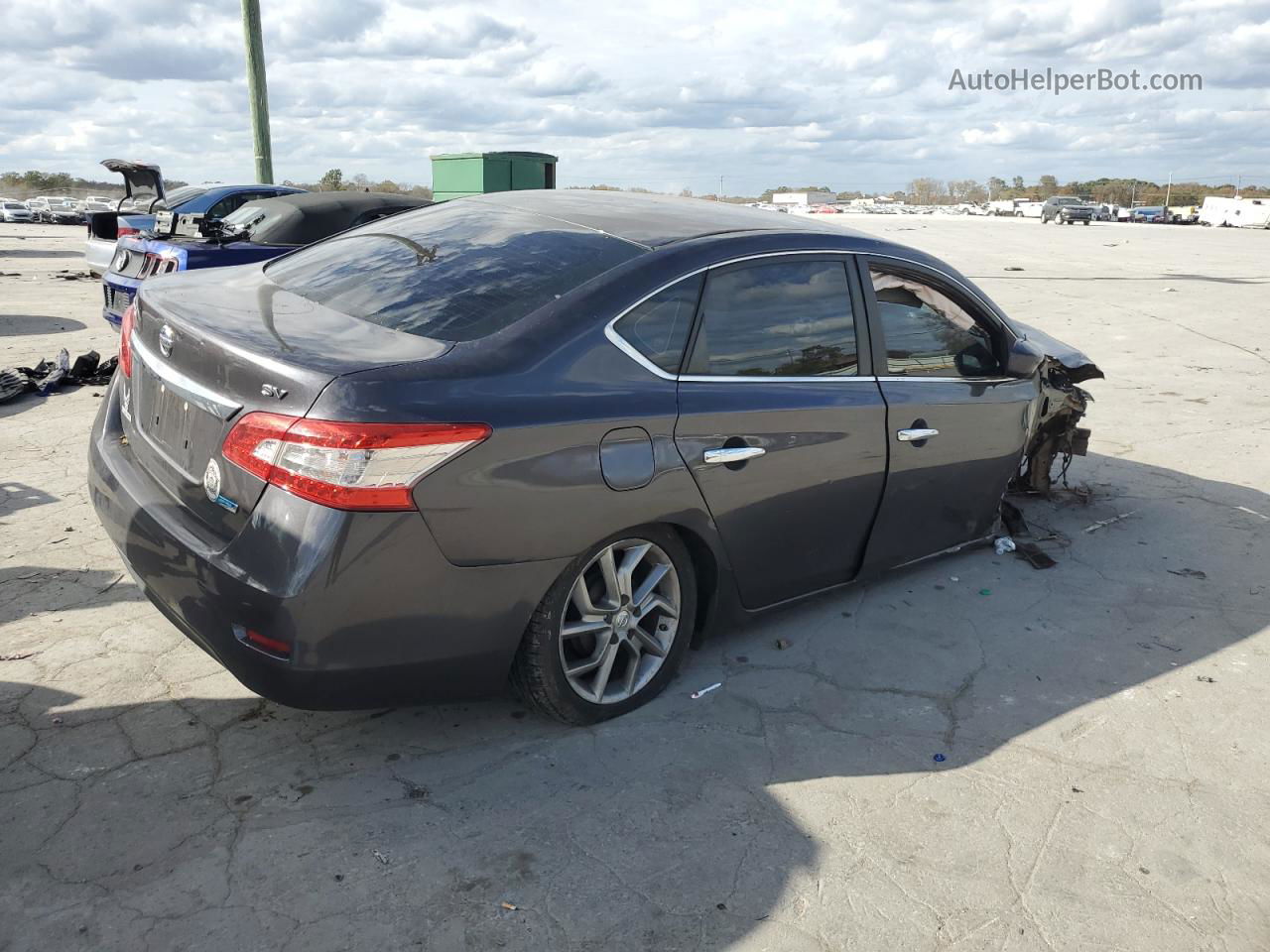 2014 Nissan Sentra S Gray vin: 3N1AB7AP6EL611490