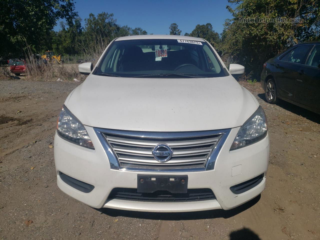 2014 Nissan Sentra S White vin: 3N1AB7AP6EL664464