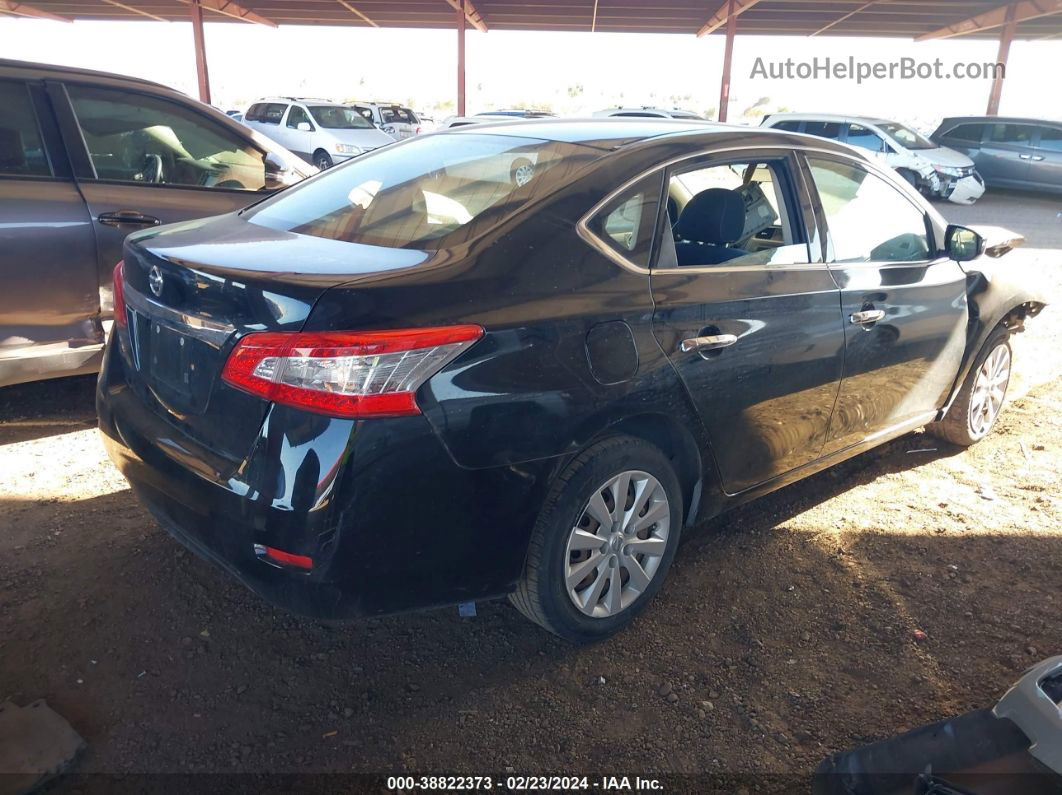 2014 Nissan Sentra Sv Black vin: 3N1AB7AP6EL673570