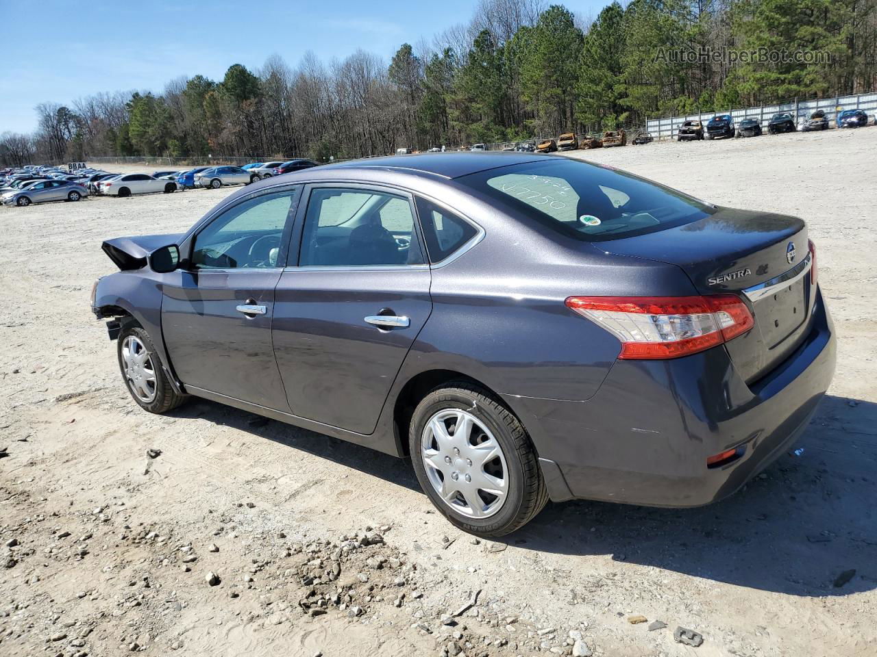 2014 Nissan Sentra S Серебряный vin: 3N1AB7AP6EL677750