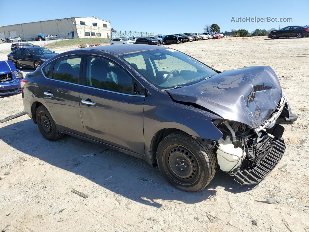 2014 Nissan Sentra S Серебряный vin: 3N1AB7AP6EL677750