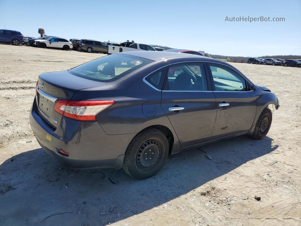 2014 Nissan Sentra S Серебряный vin: 3N1AB7AP6EL677750