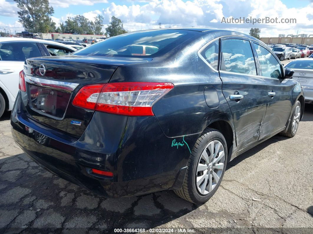 2014 Nissan Sentra S Black vin: 3N1AB7AP6EL693818