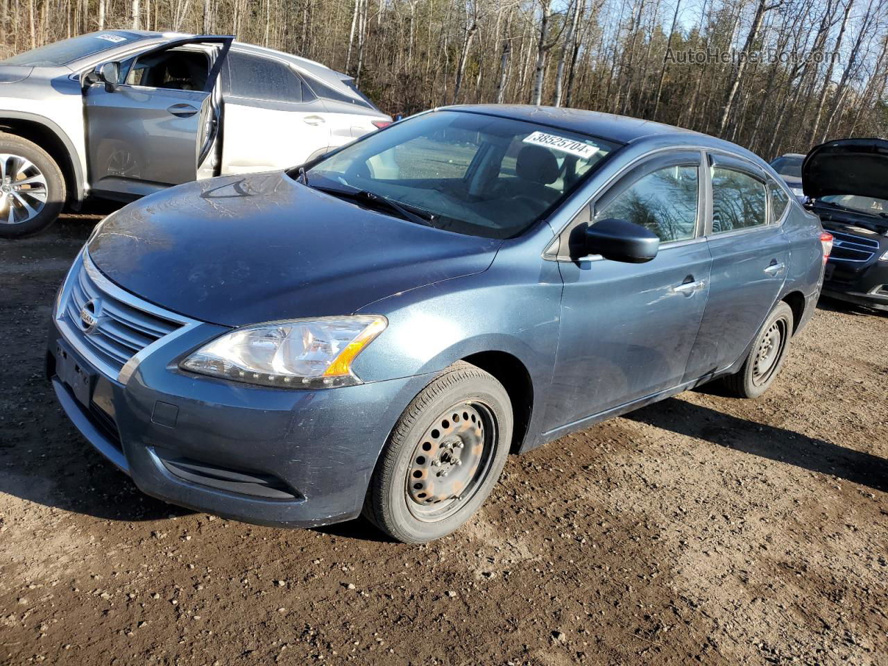 2014 Nissan Sentra S Blue vin: 3N1AB7AP6EL694693