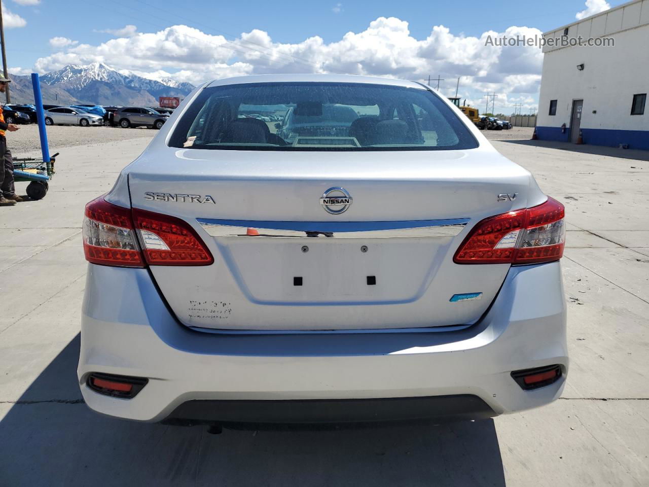 2014 Nissan Sentra S Silver vin: 3N1AB7AP6EY216356