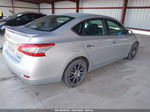 2014 Nissan Sentra S Silver vin: 3N1AB7AP6EY242360