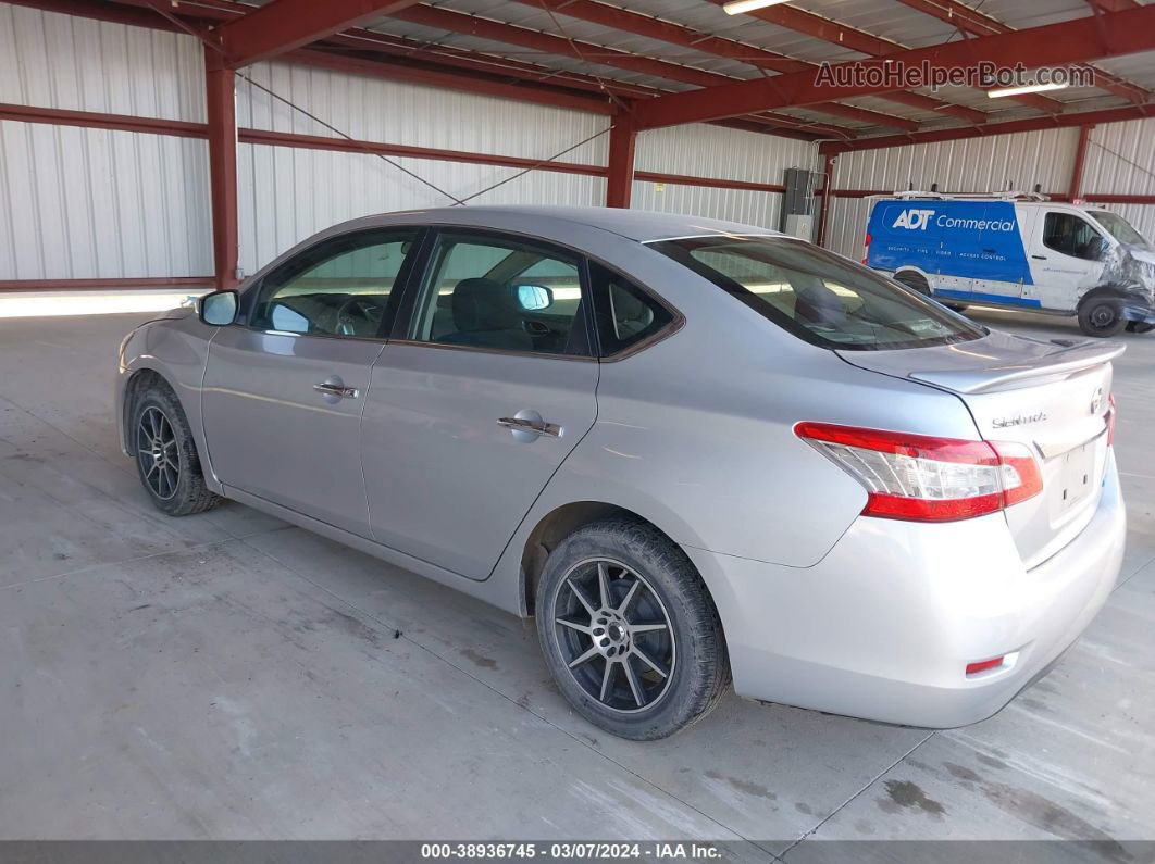 2014 Nissan Sentra S Серебряный vin: 3N1AB7AP6EY242360