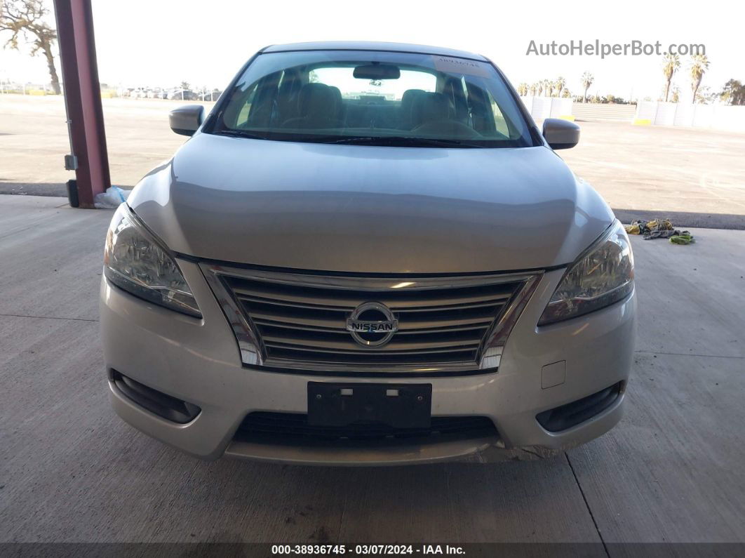 2014 Nissan Sentra S Серебряный vin: 3N1AB7AP6EY242360