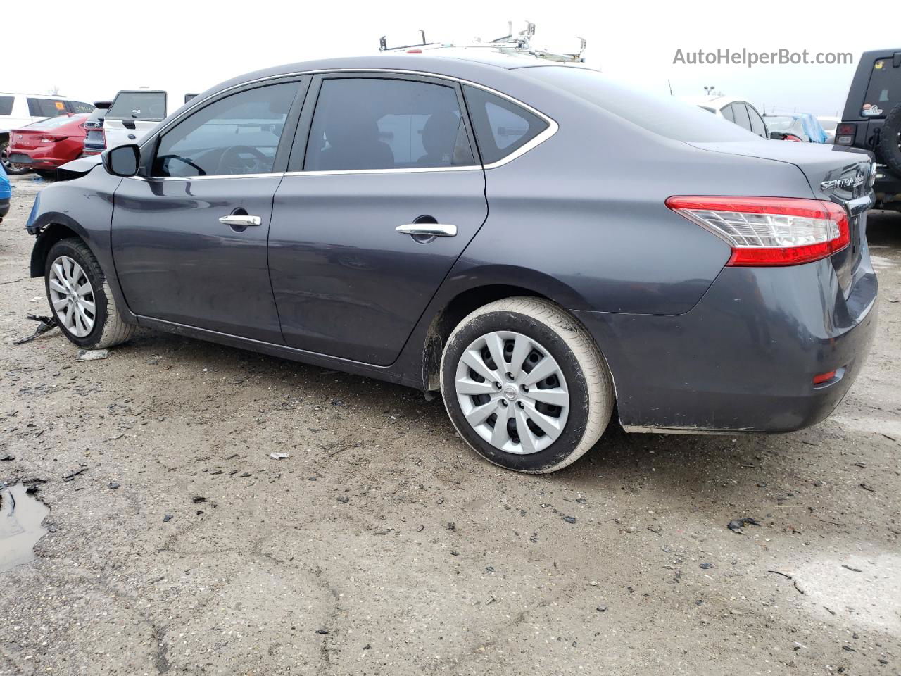 2014 Nissan Sentra S Серый vin: 3N1AB7AP6EY255870