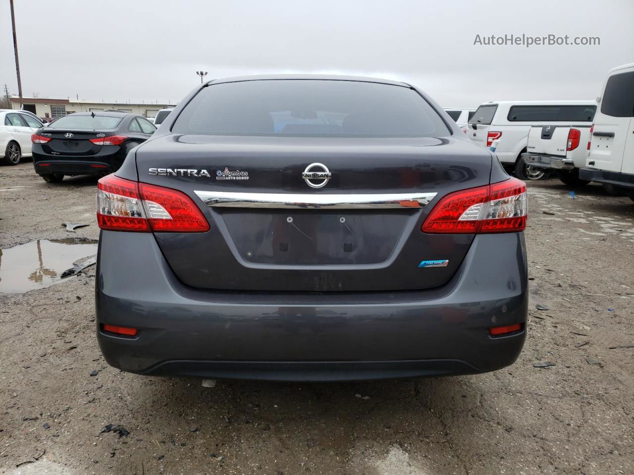 2014 Nissan Sentra S Серый vin: 3N1AB7AP6EY255870