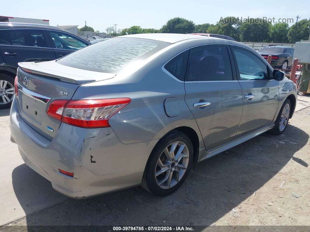 2014 Nissan Sentra Sr Silver vin: 3N1AB7AP6EY290764