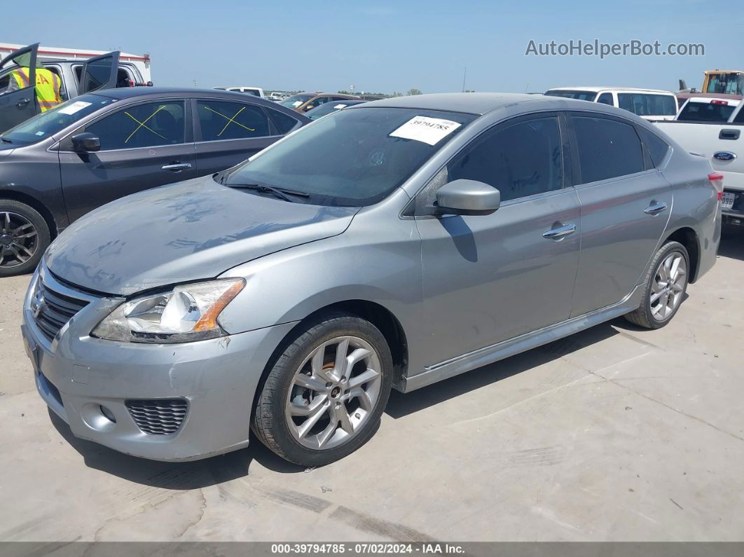 2014 Nissan Sentra Sr Silver vin: 3N1AB7AP6EY290764