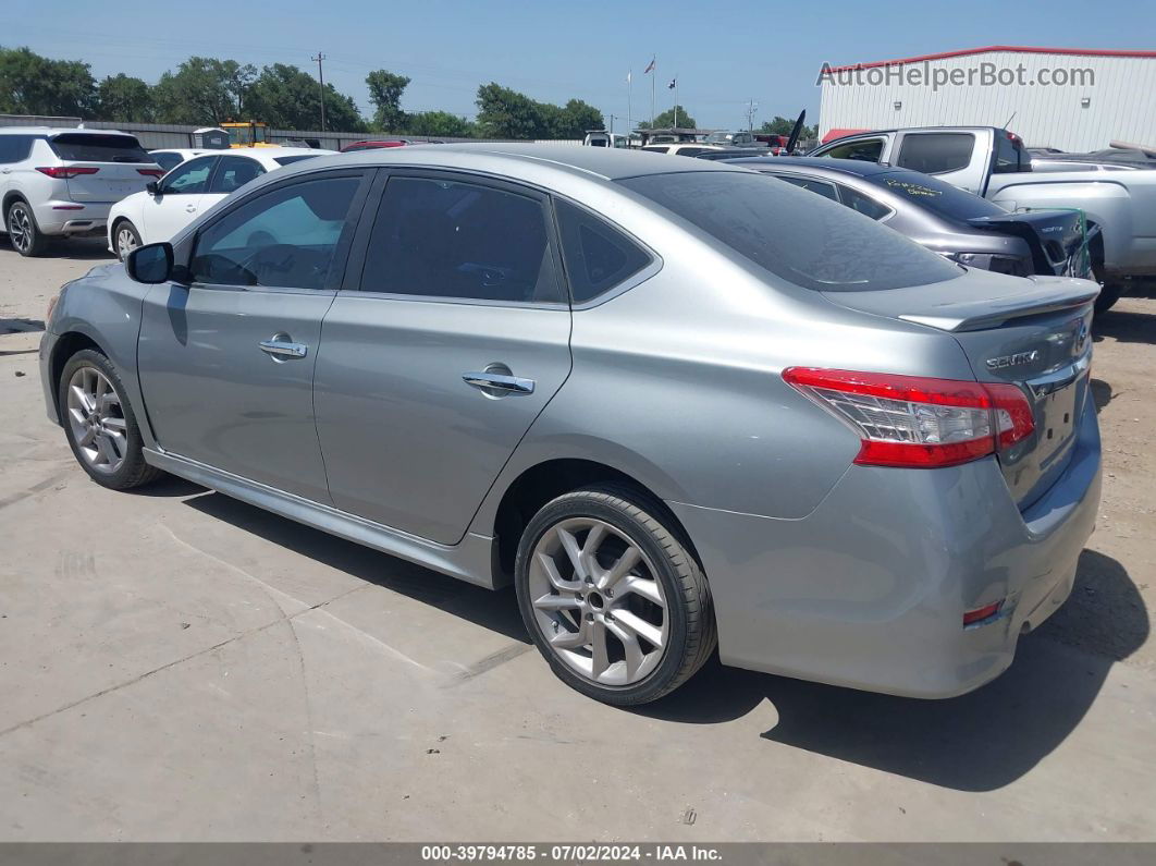 2014 Nissan Sentra Sr Silver vin: 3N1AB7AP6EY290764