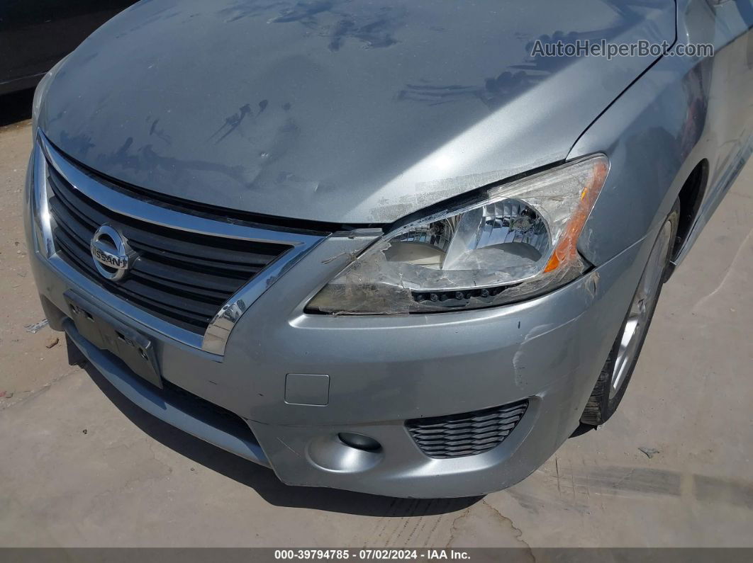 2014 Nissan Sentra Sr Silver vin: 3N1AB7AP6EY290764