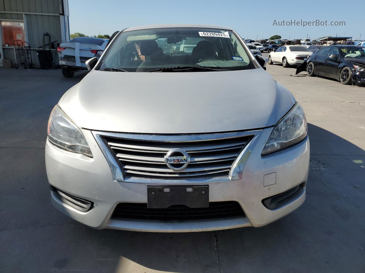 2014 Nissan Sentra S Silver vin: 3N1AB7AP6EY310883