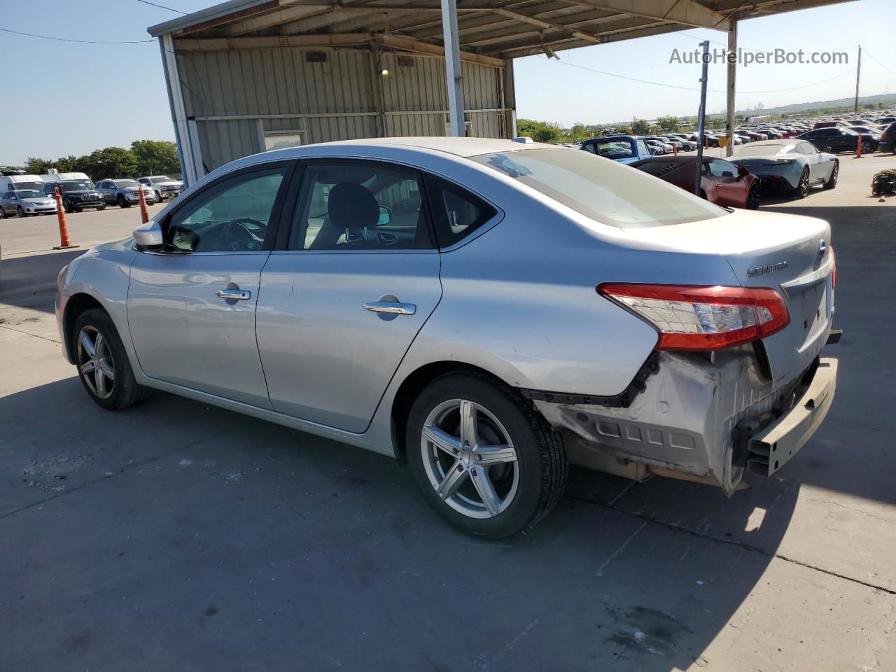 2014 Nissan Sentra S Silver vin: 3N1AB7AP6EY310883