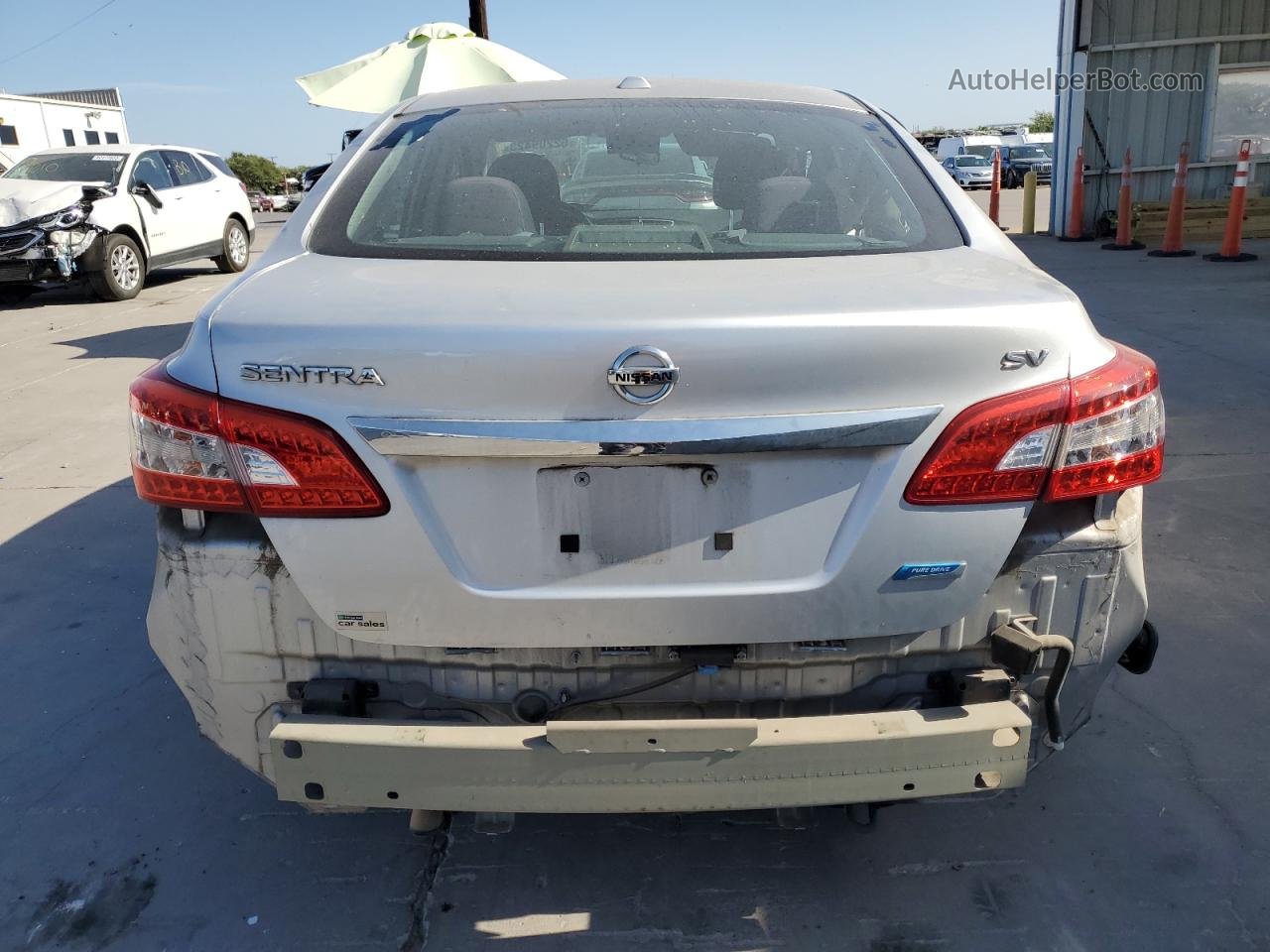 2014 Nissan Sentra S Silver vin: 3N1AB7AP6EY310883