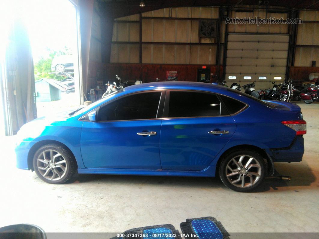 2014 Nissan Sentra Sr Blue vin: 3N1AB7AP6EY322404