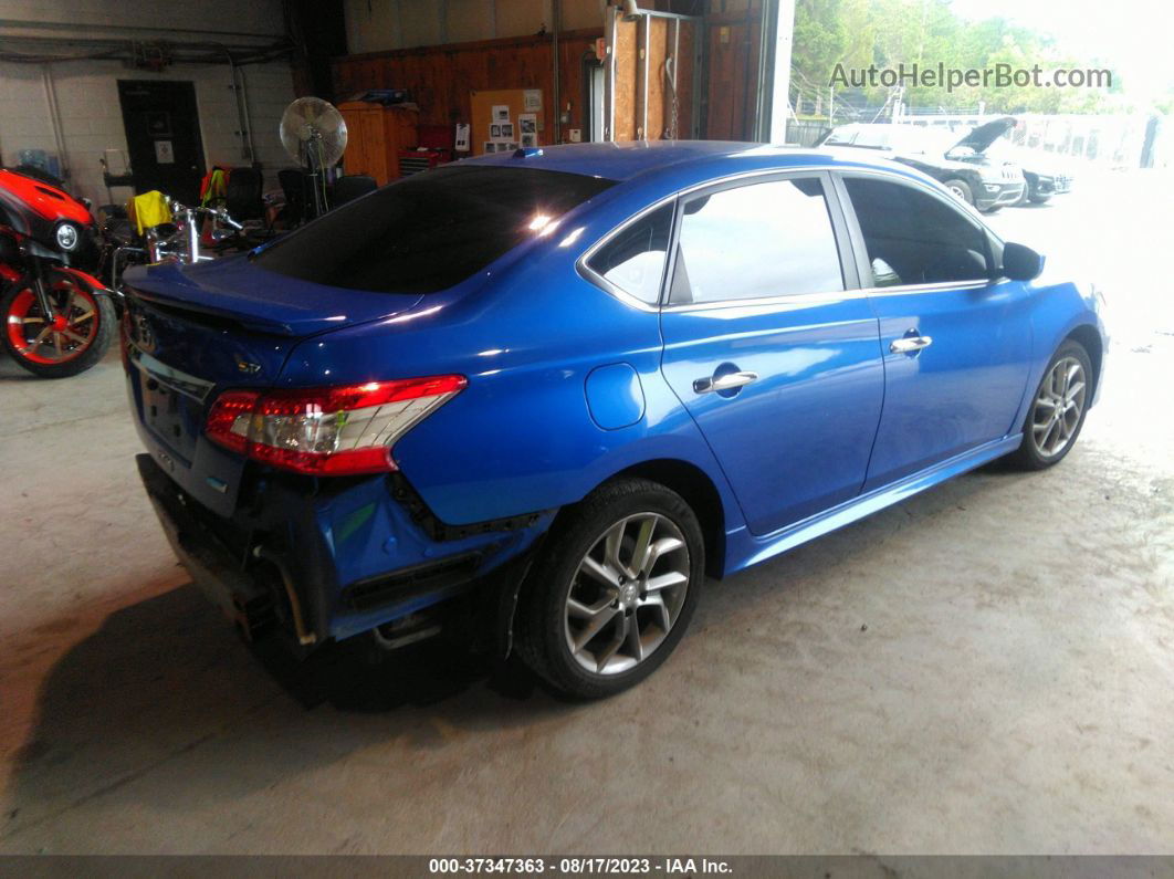 2014 Nissan Sentra Sr Blue vin: 3N1AB7AP6EY322404