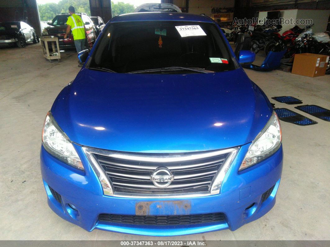 2014 Nissan Sentra Sr Blue vin: 3N1AB7AP6EY322404