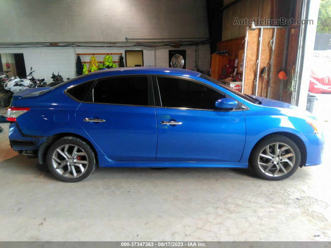 2014 Nissan Sentra Sr Blue vin: 3N1AB7AP6EY322404