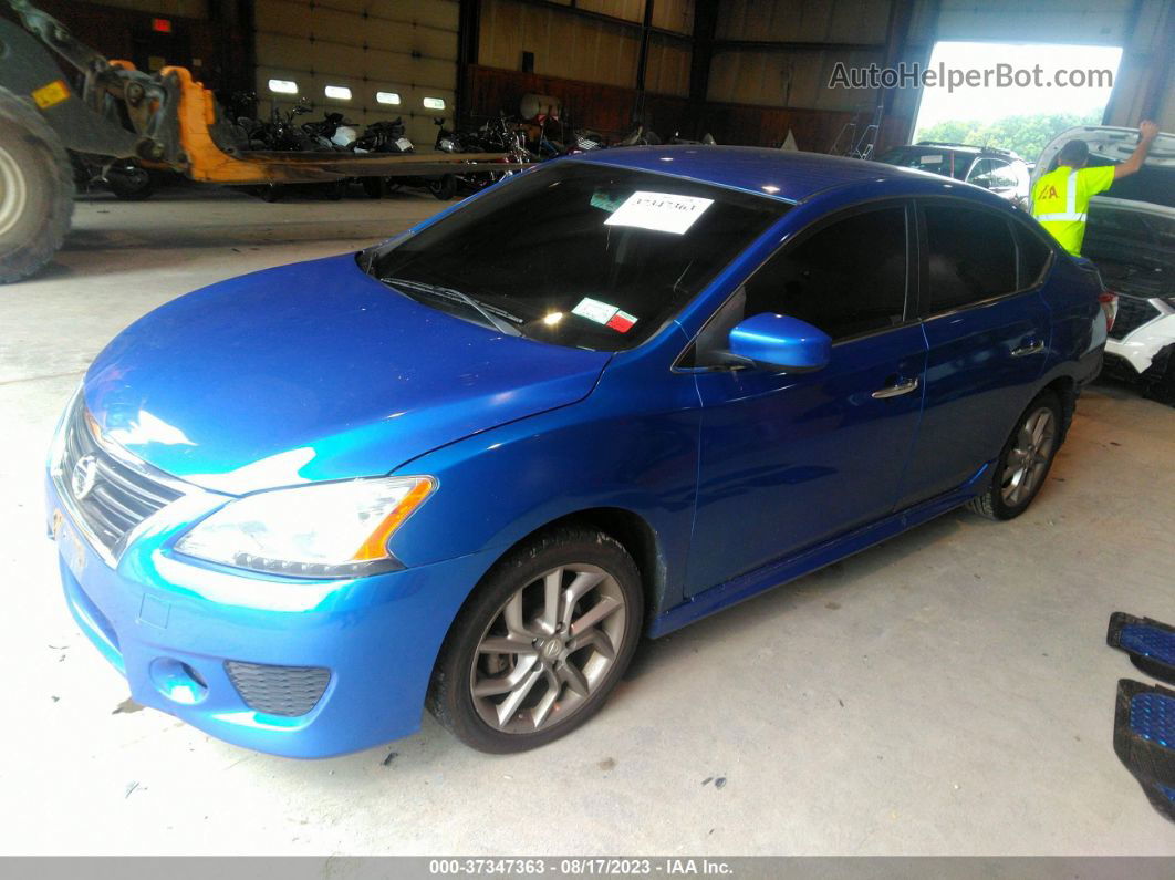 2014 Nissan Sentra Sr Blue vin: 3N1AB7AP6EY322404