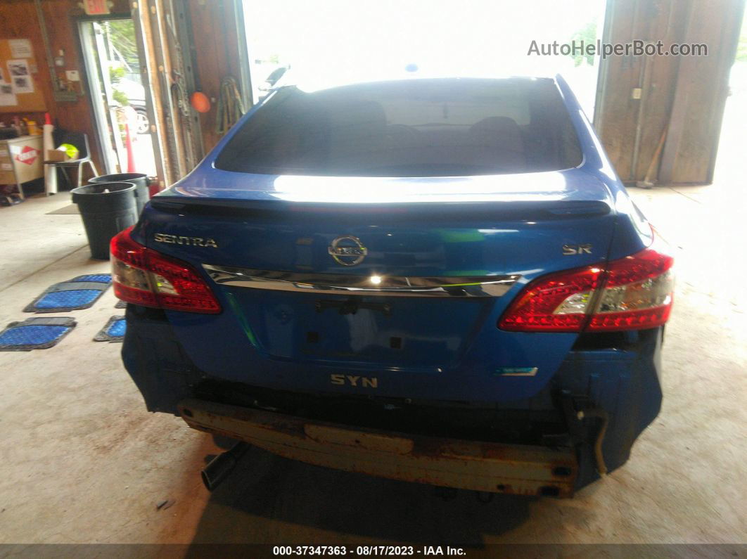 2014 Nissan Sentra Sr Blue vin: 3N1AB7AP6EY322404