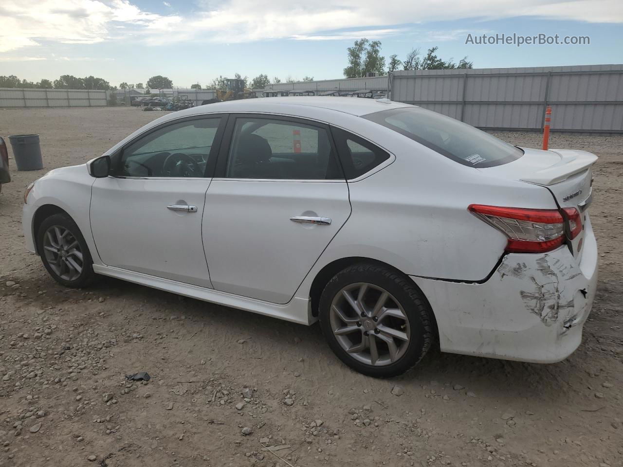 2014 Nissan Sentra S White vin: 3N1AB7AP6EY324055