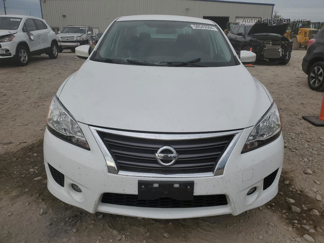 2014 Nissan Sentra S White vin: 3N1AB7AP6EY324055