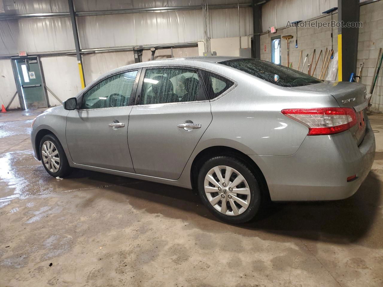 2014 Nissan Sentra S Gray vin: 3N1AB7AP6EY325299