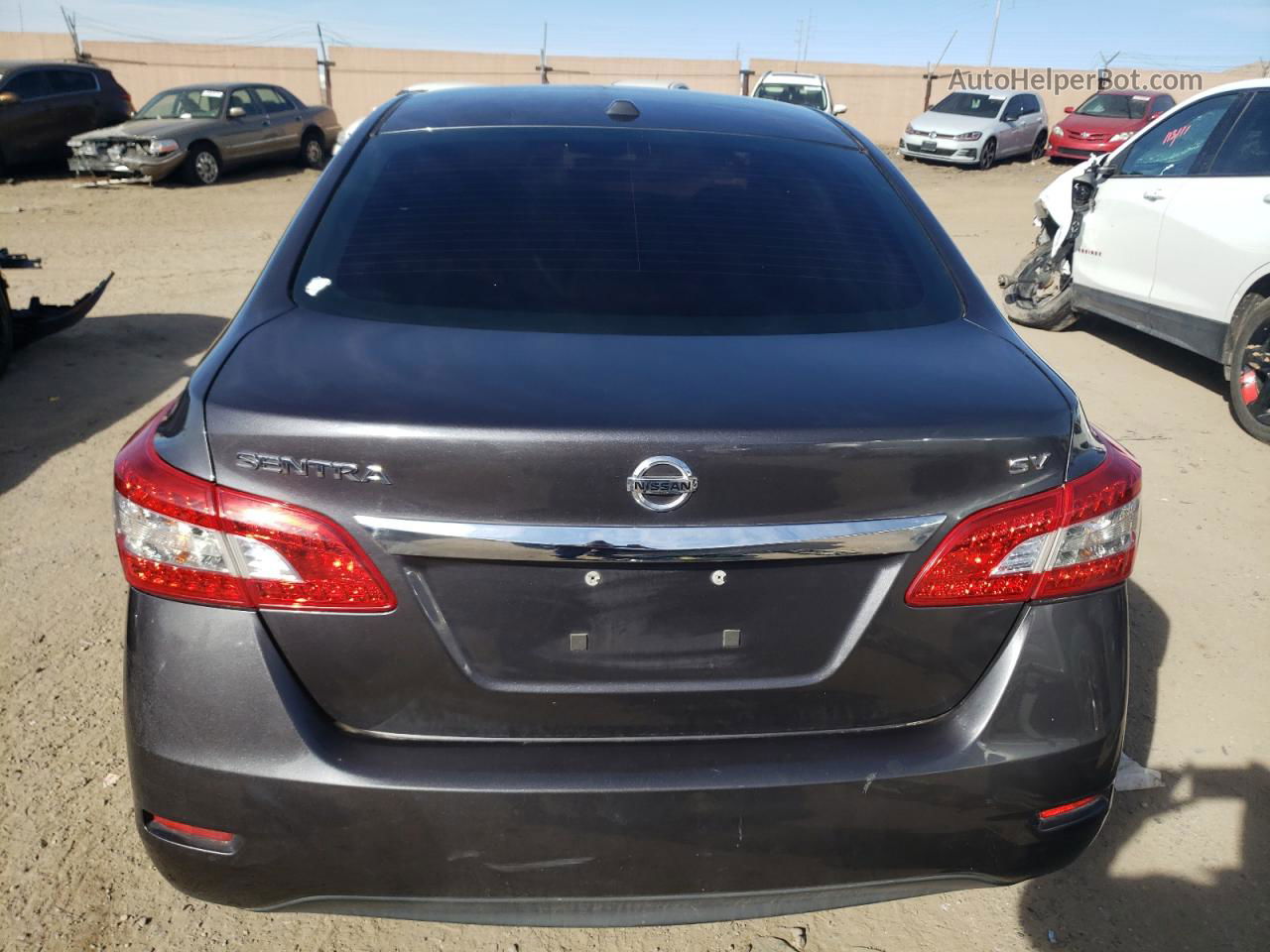 2015 Nissan Sentra S Charcoal vin: 3N1AB7AP6FL666328