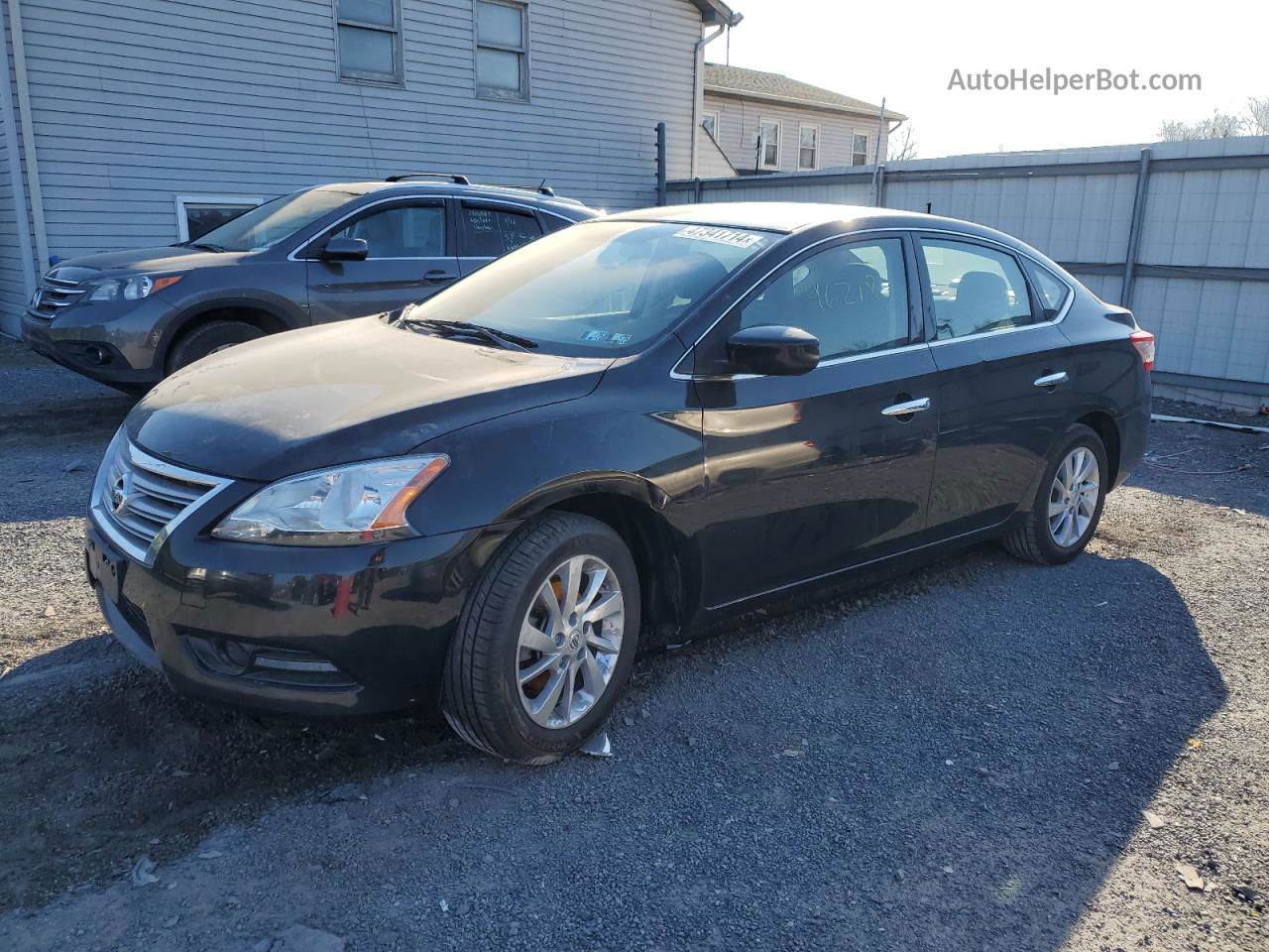 2015 Nissan Sentra S Черный vin: 3N1AB7AP6FL684635