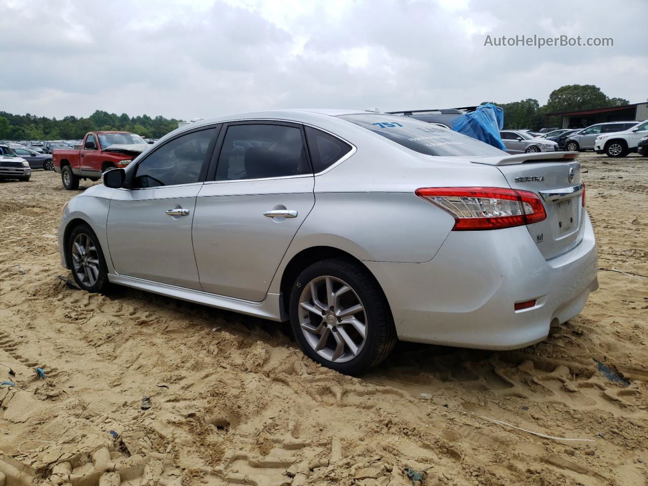 2015 Nissan Sentra S Silver vin: 3N1AB7AP6FY218786