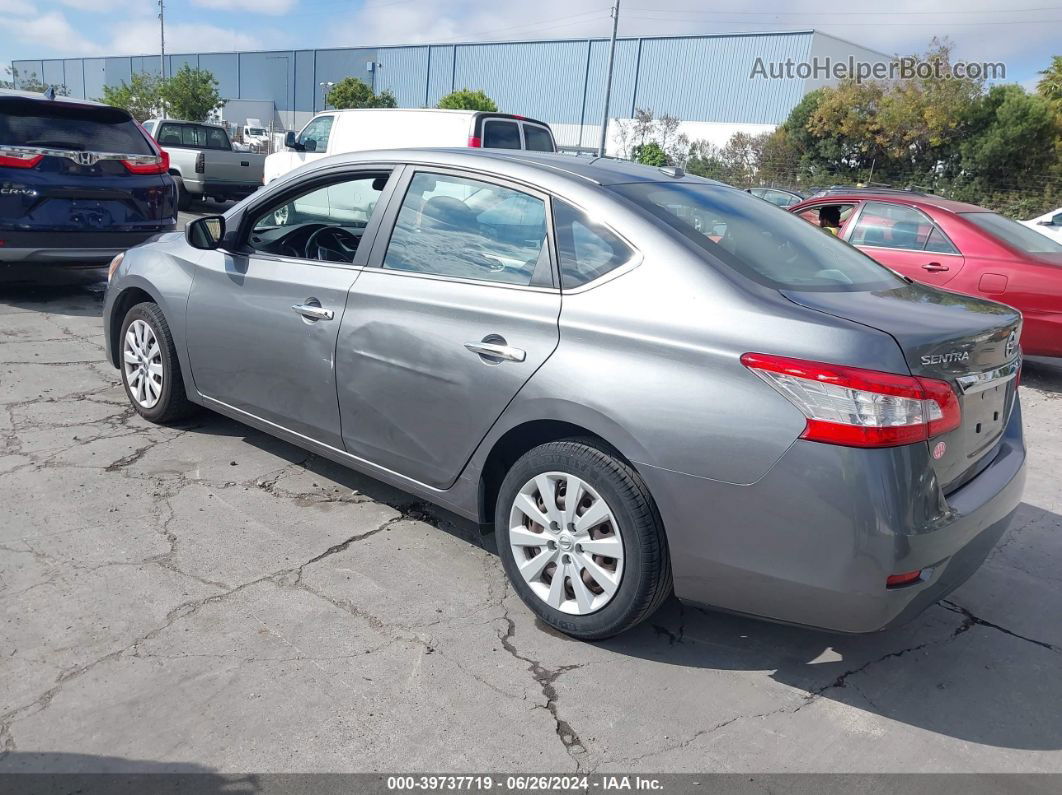 2015 Nissan Sentra Fe+ S/s/sl/sr/sv Gray vin: 3N1AB7AP6FY236687