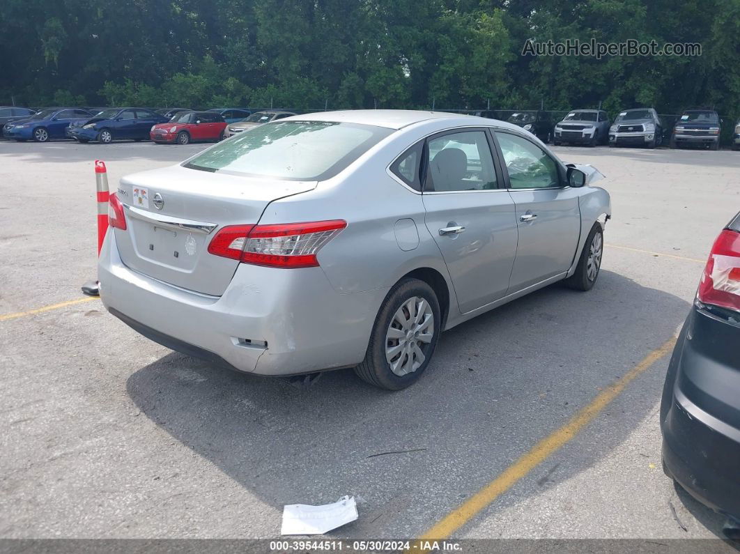 2015 Nissan Sentra Fe+ S/s/sl/sr/sv Silver vin: 3N1AB7AP6FY248404