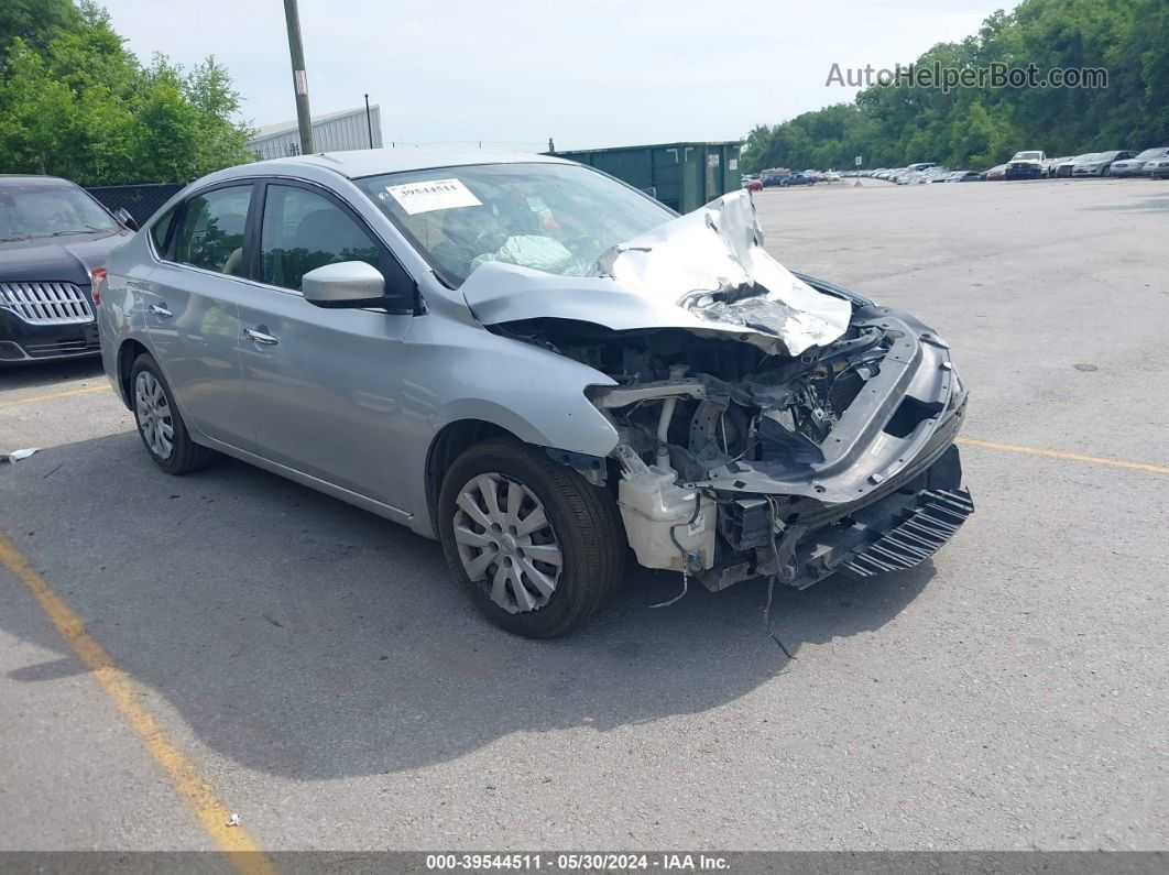 2015 Nissan Sentra Fe+ S/s/sl/sr/sv Silver vin: 3N1AB7AP6FY248404