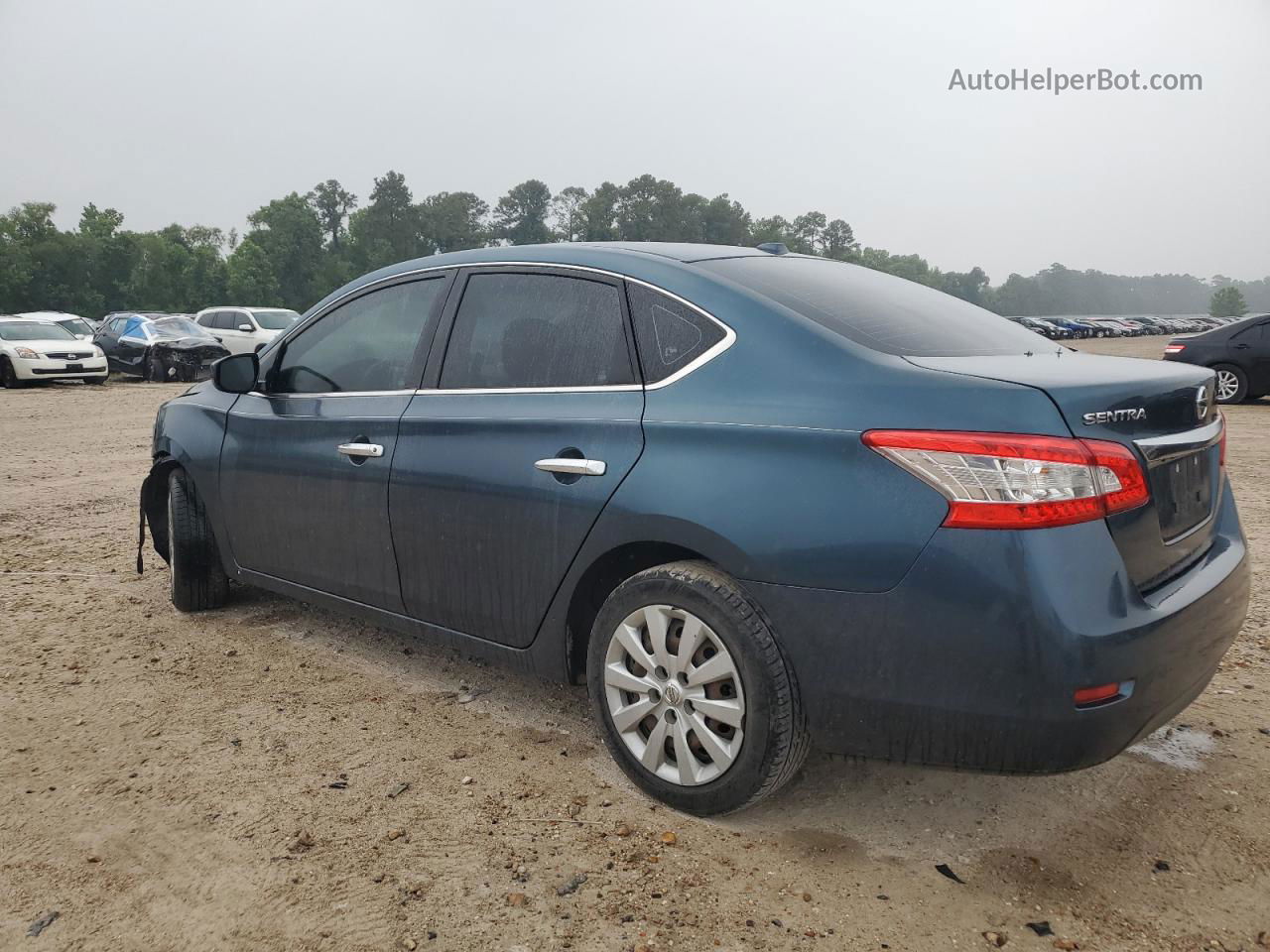 2015 Nissan Sentra S Blue vin: 3N1AB7AP6FY252307