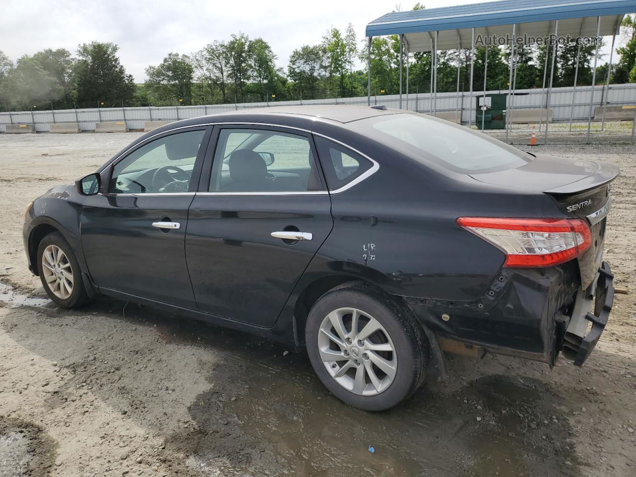 2015 Nissan Sentra S Black vin: 3N1AB7AP6FY253487