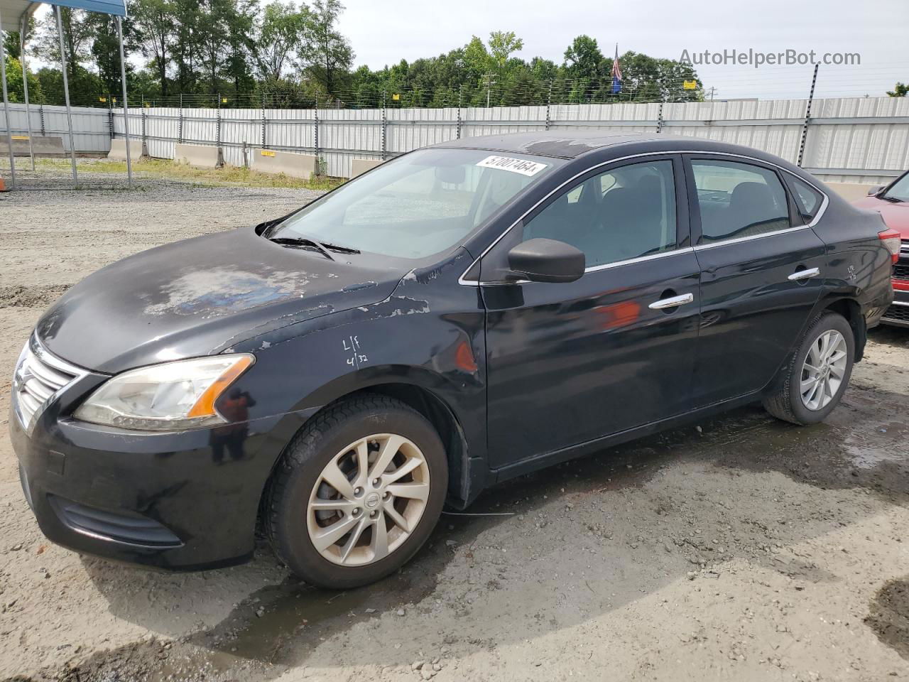 2015 Nissan Sentra S Black vin: 3N1AB7AP6FY253487