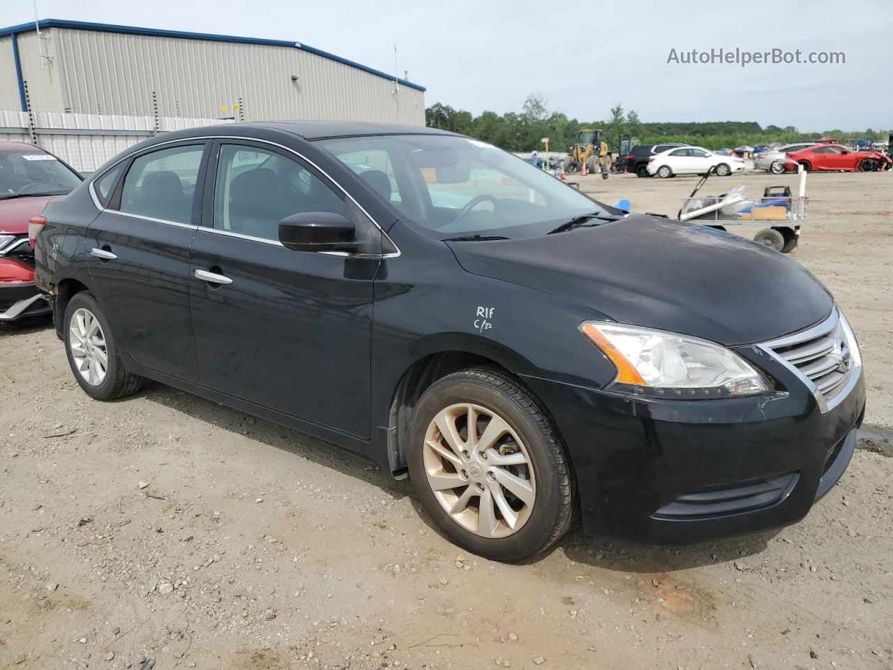 2015 Nissan Sentra S Black vin: 3N1AB7AP6FY253487