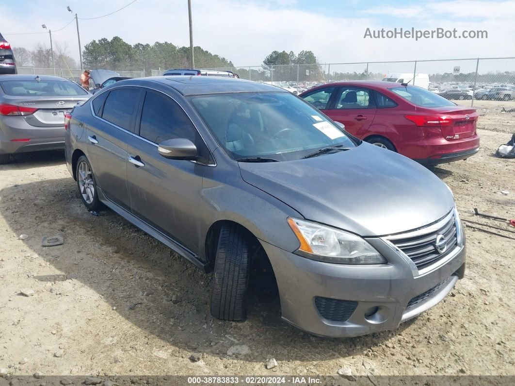 2015 Nissan Sentra Sr Gray vin: 3N1AB7AP6FY291401