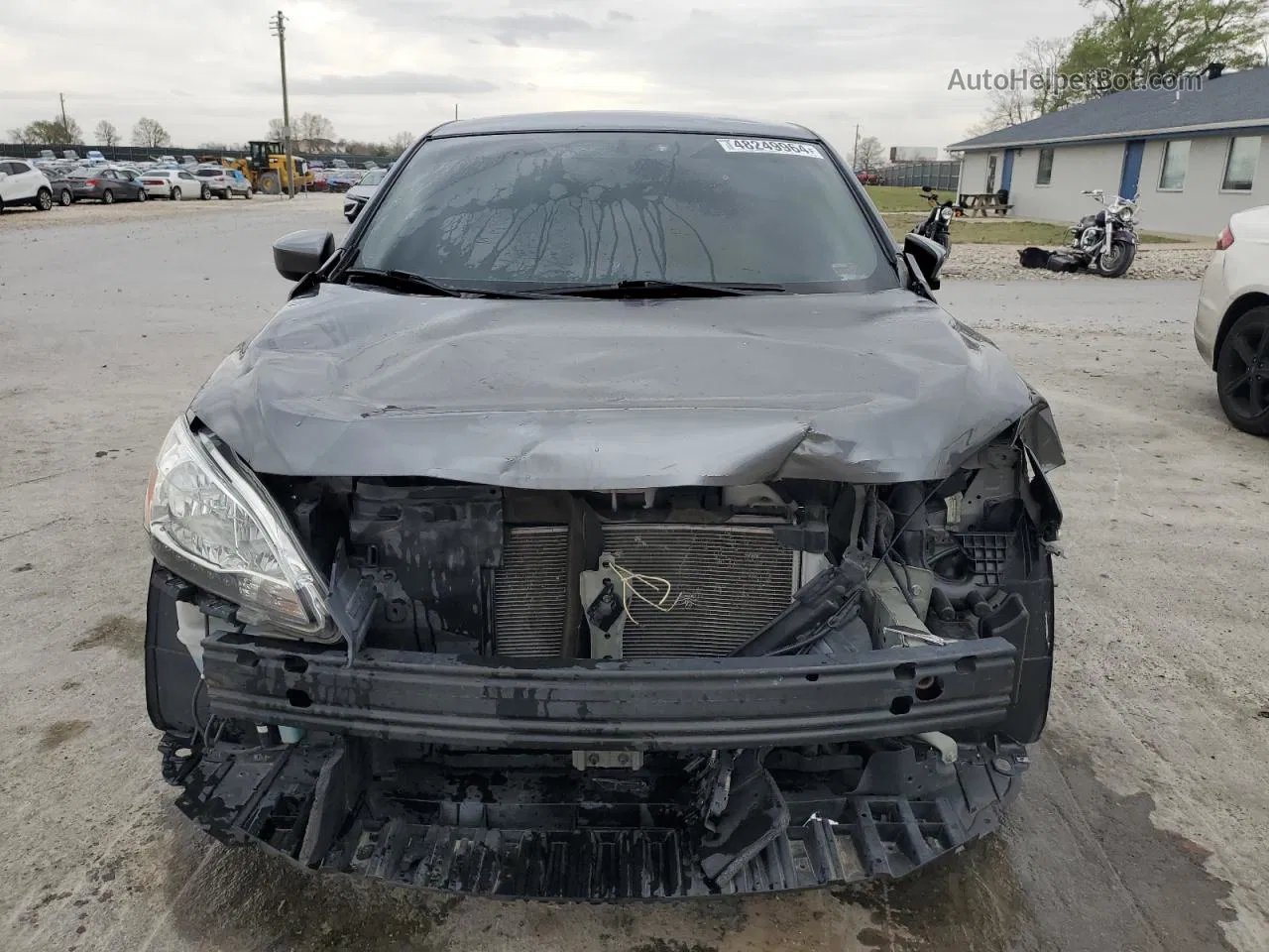 2015 Nissan Sentra S Gray vin: 3N1AB7AP6FY315678