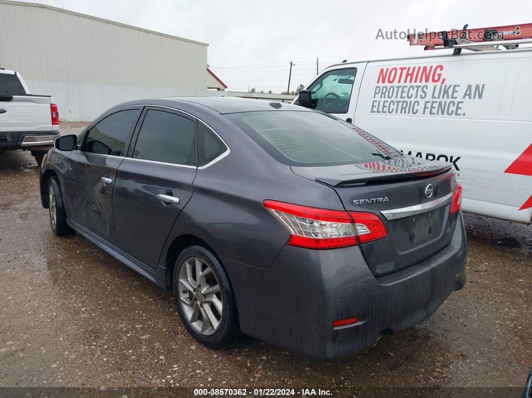 2015 Nissan Sentra Sr Gray vin: 3N1AB7AP6FY317124