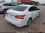 2015 Nissan Sentra S White vin: 3N1AB7AP6FY327376