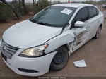 2015 Nissan Sentra S White vin: 3N1AB7AP6FY327376