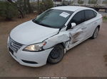 2015 Nissan Sentra S White vin: 3N1AB7AP6FY327376