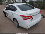 2015 Nissan Sentra S White vin: 3N1AB7AP6FY327376